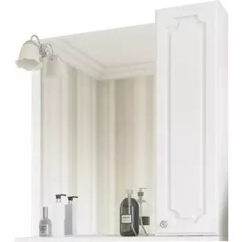 Зеркало-шкаф Sanflor Ксения 70 правый, белый (H0000000118)