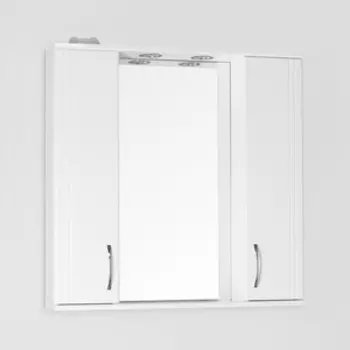 Зеркало-шкаф Style line Панда 80 с подсветкой, белый (ЛС-00000125)