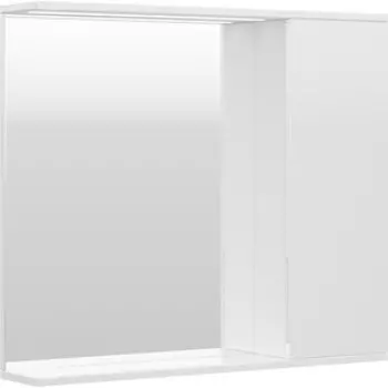 Зеркало-шкаф Volna Lake 80х70 правое с подсветкой, белый (zsLAKE80.R-01)
