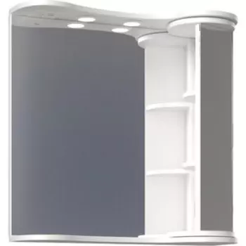 Зеркало VIGO Callao 700 с подсветкой, поворотные полки, белое (2000145484053)