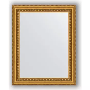 Зеркало в багетной раме Evoform Definite 38x48 см, бусы золотые 46 мм (BY 1344)