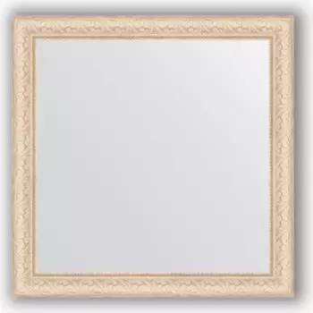 Зеркало в багетной раме Evoform Definite 64x64 см, беленый дуб 57 мм (BY 0781)