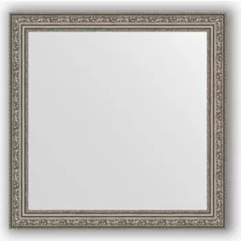 Зеркало в багетной раме Evoform Definite 64x64 см, виньетка состаренное серебро 56 мм (BY 3136)