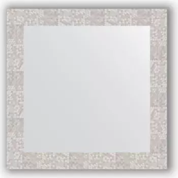Зеркало в багетной раме Evoform Definite 66x66 см, соты алюминий 70 мм (BY 3147)