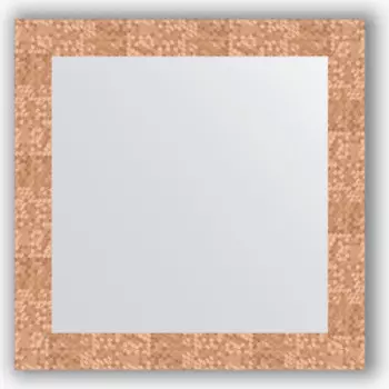Зеркало в багетной раме Evoform Definite 66x66 см, соты медь 70 мм (BY 3146)