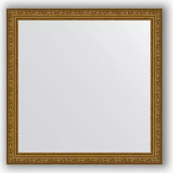 Зеркало в багетной раме Evoform Definite 74x74 см, виньетка состаренное золото 56 мм (BY 3231)