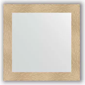 Зеркало в багетной раме Evoform Definite 80x80 см, золотые дюны 90 мм (BY 3245)