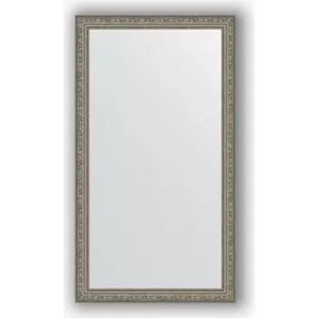 Зеркало в багетной раме поворотное Evoform Definite 64x114 см, виньетка состаренное серебро 56 мм (BY 3200)