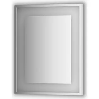 Зеркало в багетной раме поворотное Evoform Ledside со светильником 18 W 60x75 см (BY 2201)