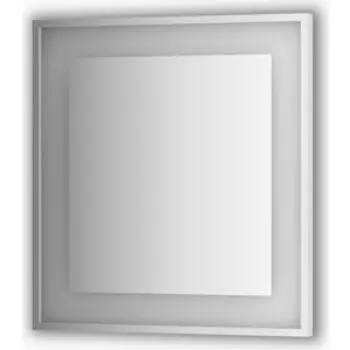 Зеркало в багетной раме поворотное Evoform Ledside со светильником 20 W 70x75 см (BY 2202)