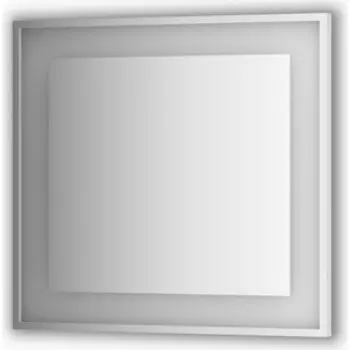 Зеркало в багетной раме поворотное Evoform Ledside со светильником 22 W 80x75 см (BY 2203)