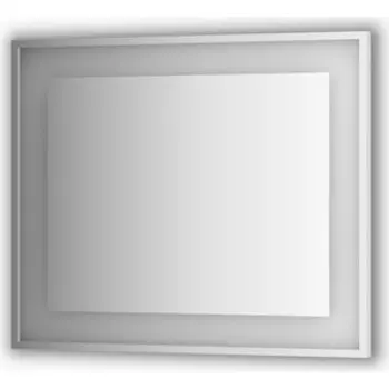 Зеркало в багетной раме поворотное Evoform Ledside со светильником 24 W 90x75 см (BY 2204)