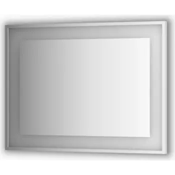 Зеркало в багетной раме поворотное Evoform Ledside со светильником 25,5 W 100x75 см (BY 2205)