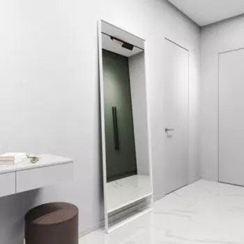 Зеркало в раме Genglass Halfeo slim leg white XL GGM-15-3-3 белый