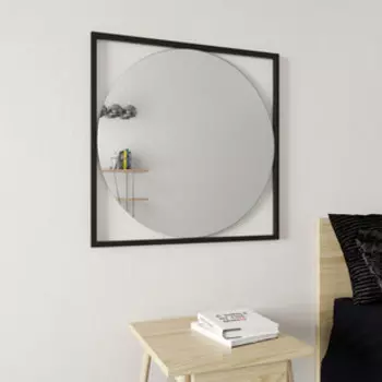 Зеркало в раме Genglass Kvadrum black M GGM-07-2-1 черный