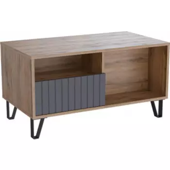 Журнальный стол Woodville Эннис дуб вотан / графит софт (563556)