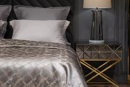 121gd-gab1306-pokr ser покрывало trento серое 260*260см (garda decor) серый