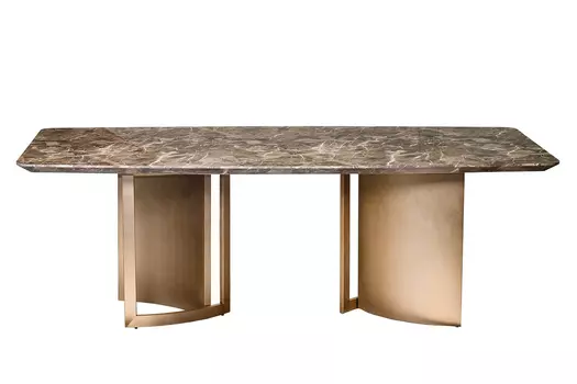 58db-17052stol/ob стол обеденный helix 220*98*76см (garda decor) золотой