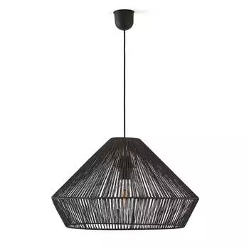 Абажур из пеньки yaku (laredoute) черный 30 см.