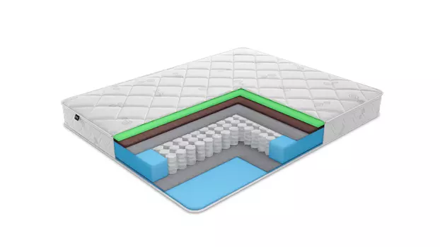 Анатомический матрас с чехлом iq-s 500 hard 160х200 (iq sleep) белый 160x18x200 см.