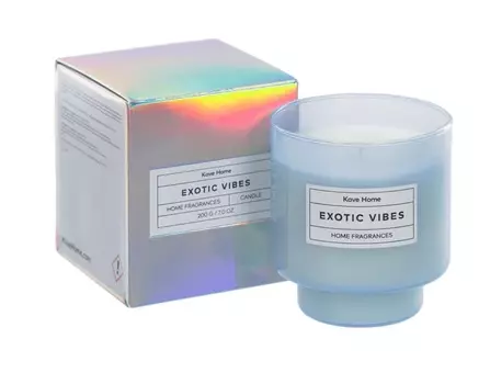 Ароматическая свеча exotic vibes (la forma) голубой 8x9x8 см.