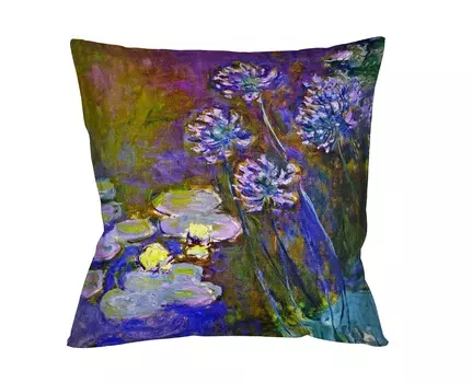 Арт-подушка «агапантус» (object desire) мультиколор 45x45 см.