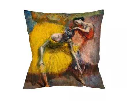 Арт-подушка «балерины в жёлтом и розовом» (object desire) мультиколор 45x45 см.