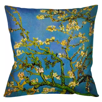 Арт-подушка «цветущий миндаль» (object desire) мультиколор 45x12x45 см.