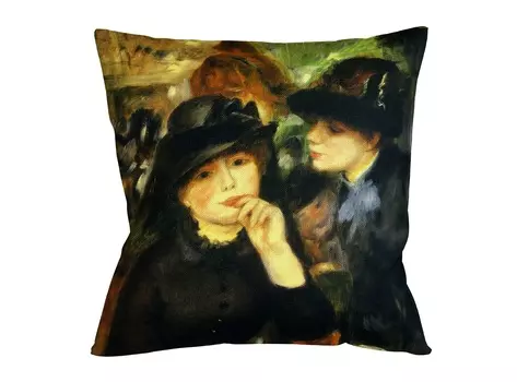 Арт-подушка «девушки в черном» (object desire) мультиколор 45x45 см.