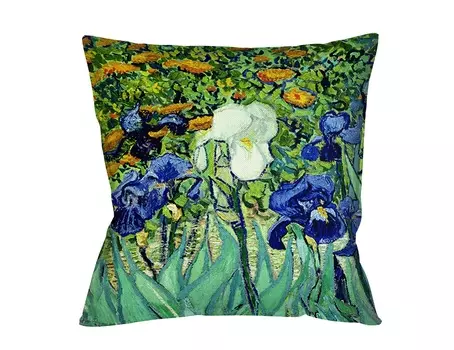 Арт-подушка «ирисы», версия 2 (object desire) мультиколор 45x45 см.