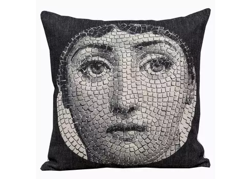 Арт-подушка лина , версия мозаика (object desire) черный 45.0x15.0x15 см.