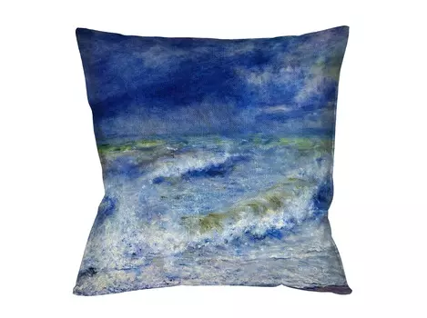Арт-подушка «морской пейзаж» (object desire) мультиколор 45x45 см.
