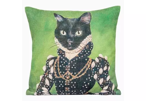 Арт-подушка музейный экспонат , версия 14 (object desire) зеленый 45x15x15 см.