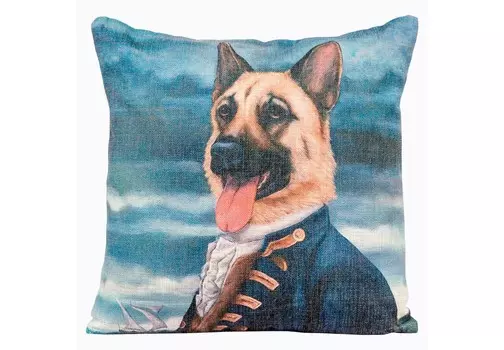 Арт-подушка музейный экспонат , версия 42 (object desire) синий 45.0x15.0x15 см.