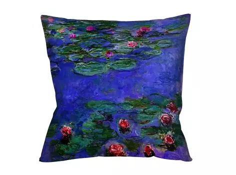 Арт-подушка «водяные лилии», версия 2 (object desire) мультиколор 45x45 см.