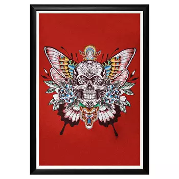 Арт-постер краниум (object desire) красный 46x66x2 см.