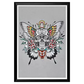 Арт-постер краниум (object desire) серый 46x66x2 см.