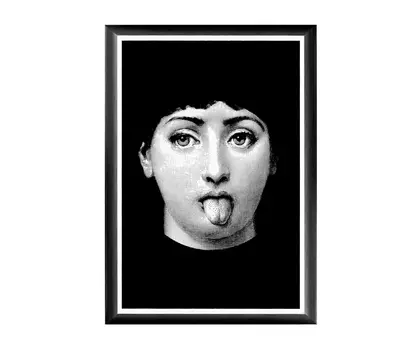 Арт-постер лина , версия курьёз (object desire) черный 46.0x66.0x2.0 см.