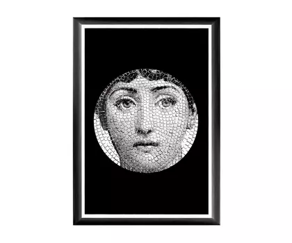 Арт-постер лина , версия мозаика (object desire) черный 46.0x66.0x2.0 см.