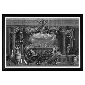 Арт-постер «лувр» (object desire) серый 66x45x2 см.