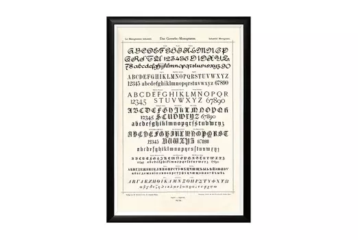 Арт-постер «монограмма 110» (object desire) бежевый 46x66x2 см.