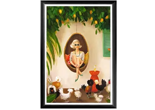 Арт-постер необыкновенные цыплята (object desire) мультиколор 46.0x66.0x2.0 см.