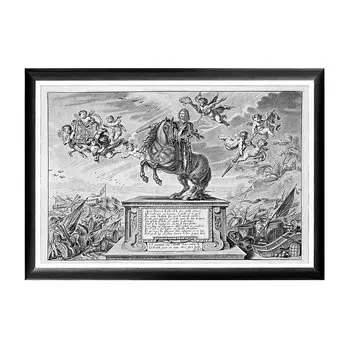 Арт-постер «новейший метод конного искусства», фронтиспис (object desire) серый 66.0x45.0x2.0 см.