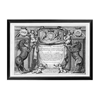 Арт-постер «новейший метод конного искусства», титульный лист (object desire) серый 66.0x45.0x2.0 см.