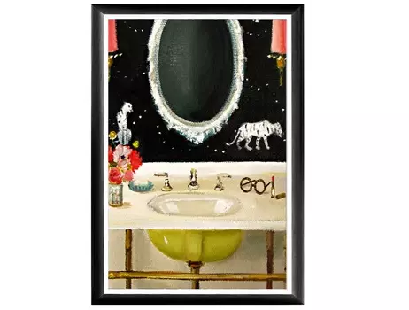 Арт-постер саблезубый тигр (object desire) мультиколор 46.0x66.0x2.0 см.