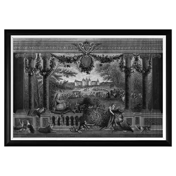 Арт-постер «шамбор» (object desire) серый 66x45x2 см.