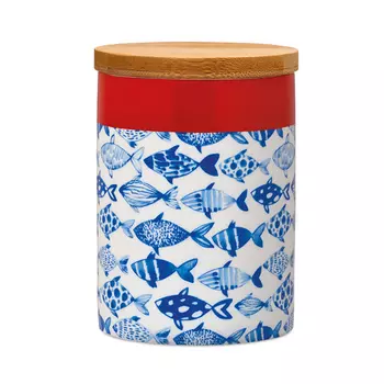 Банка фарфоровая remember (remember) голубой 11 см.