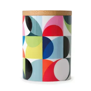 Банка фарфоровая solena (remember) мультиколор 11 см.