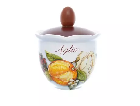 Банка с деревянной крышкой nuova cer (nuova cer) мультиколор 13 см.