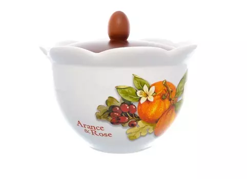 Банка с деревянной крышкой nuova cer (nuova cer) мультиколор 17 см.